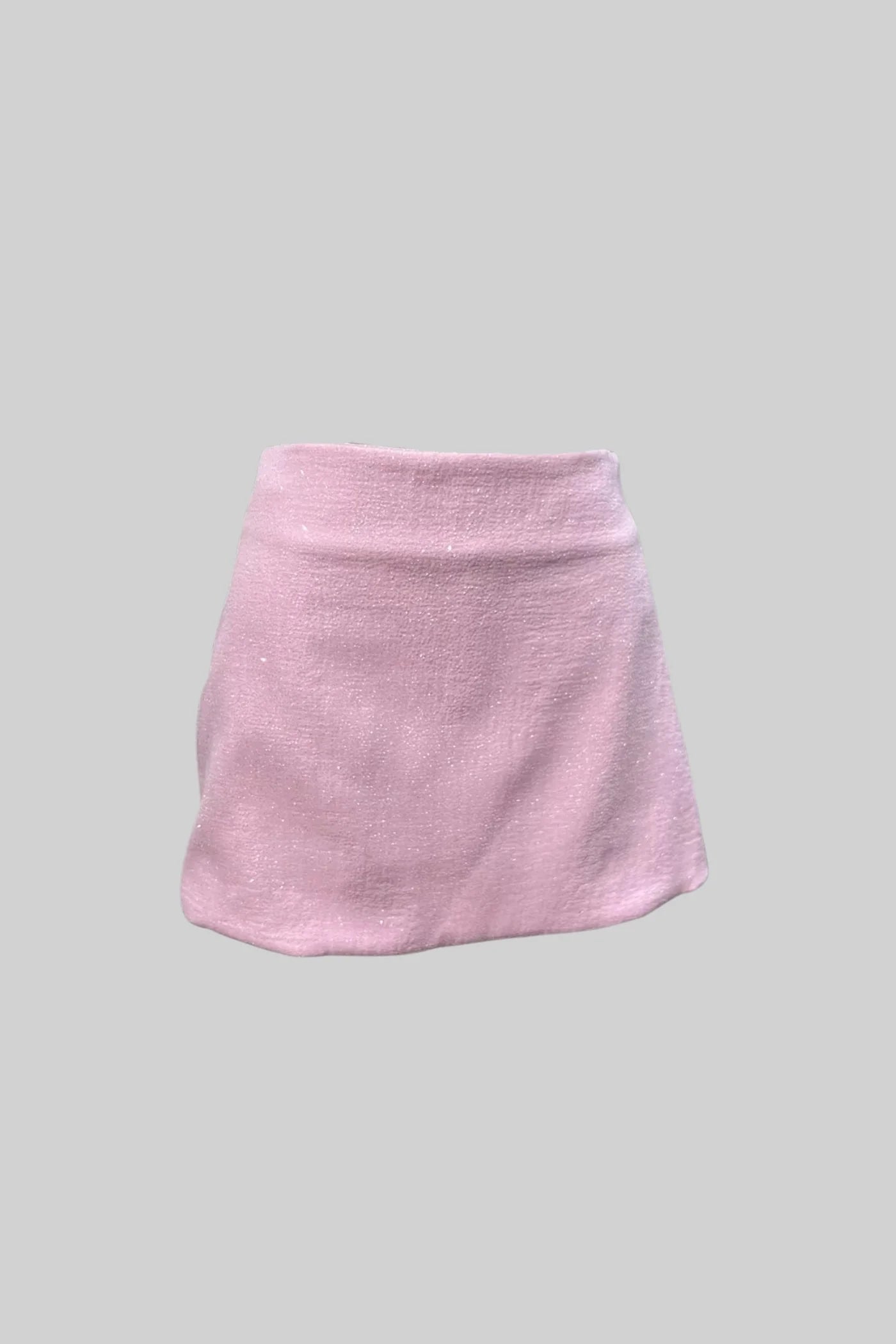 Strapless Mini Set with Crystal Trim and Oversized Bow - Pink
