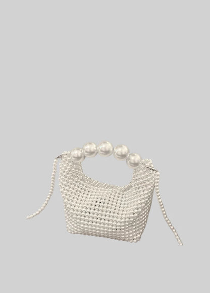 Mini Pearl Bag - White